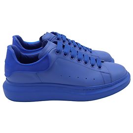 Baskets Oversized Alexander McQueen en cuir bleu Bleu