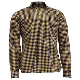 Camicia a quadri Prada in cotone giallo Altro