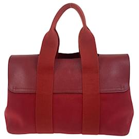 Hermès-Sac à main en toile ValparaisoPM d'Hermès-Rouge