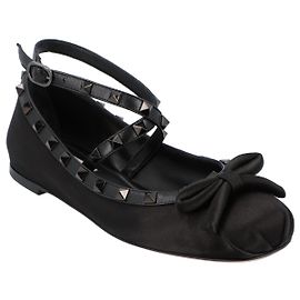 Valentino Garavani Ballerines Valentino Rockstud Noires Noir