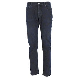 Jeans Slim Fit Jacquard de Versace en Algodón Azul Azul