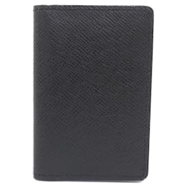 Louis Vuitton-Louis Vuitton Taiga Organizer De Poche Business Card Holder-Black