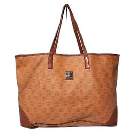 Bolsa Tote MCM Visetos Marrom Marrom