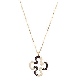 Autre Marque Bea Bongiasca B Duo Halskette Gelbgold Kirsche Weiß Golden Lila