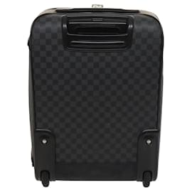 Louis Vuitton-LOUIS VUITTON Damier Graphite Pegas 55 suitcase N23300 LV Auth 123620-Damier ebene