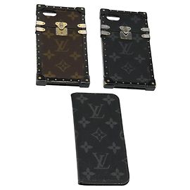 Funda para iPhone Monogram LOUIS VUITTON 3Set LV Auth bs26198 Monograma