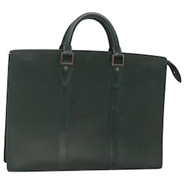Louis Vuitton-LOUIS VUITTON Taiga Porte Documents Rozan Bag Ardoise M30052 LV Auth 121200-Grey