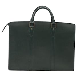 Louis Vuitton-LOUIS VUITTON Taiga Porte Documents Rozan Bag Ardoise M30052 LV Auth 121200-Grey