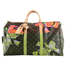 Louis Vuitton-Leather travel bag-Brown