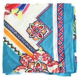 Eric Bompard Blaue Kaschmirschal Blau
