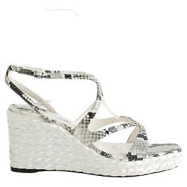 Jimmy Choo Sandali in pelle argentati Argento