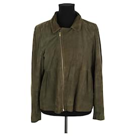 Bash Khakifarbene Lederjacke Khaki