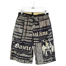John Galliano Black Bermuda Black