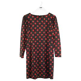 Saint Laurent Vestido de algodón negro Negro