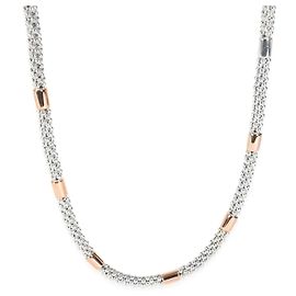 Collana Caviar High Bar Lagos in Oro Rosa e Argento Sterling Altro