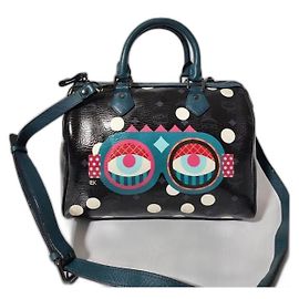 MCM Craig & Karl Snowdome Bolsa Boston Preta/Verde Preto Verde