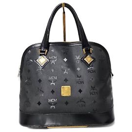 Borsa Alma Dome MCM Vintage Visetos Nera Nero