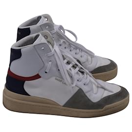 Saint Laurent-Saint Laurent SL24 High-Top Sneakers in Multicolor Leather-Multiple colors