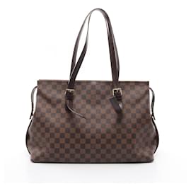 Louis Vuitton-Louis Vuitton Chelsea Tote Bag-Brown,Damier ebene