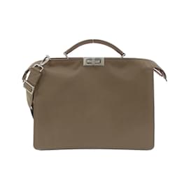 Fendi-Fendi Peekaboo I See You Medium Handbag-Brown