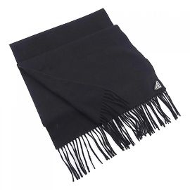 Xale de seda e caxemira preta Prada Preto