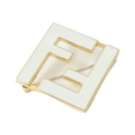 Fendi 8AG976 TL9 Brosche Weiß
