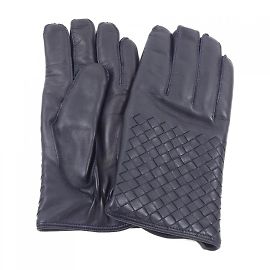 Gants en cachemire bleu marine Bottega Veneta Bleu Marine