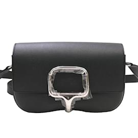 Hermès-Sac à épaule Elan de la Cavalleria Hermes-Noir
