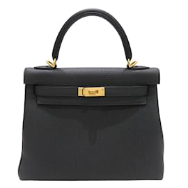 Hermès-Sac à épaule Hermes Kelly 25-Noir