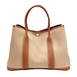 Hermès-Sac Tote PM Hermes Garden en or-Doré