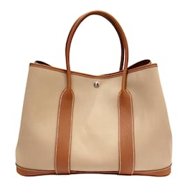 Hermès-Sac Tote PM Hermes Garden en or-Doré