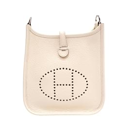 Hermès-Sac à épaule Hermes Evelyn TPM Nata Taurillon K Stamp-Autre