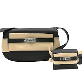 Hermès-Sac à épaule Hermes Kelly Move-Noir