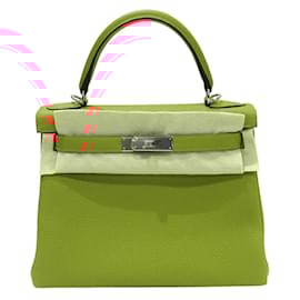 Hermès-Sac à épaule Hermes Kelly 28-Orange