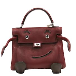 Hermès-Sac à main Hermes Kelly Doll en Rouge H-Rouge