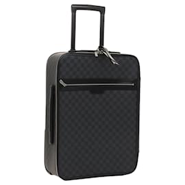 Louis Vuitton-LOUIS VUITTON Damier Graphite Pegas 55 suitcase N23300 LV Auth 123621-Damier ebene