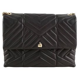 Lanvin Bolsa de ombro Sugar em couro Preto