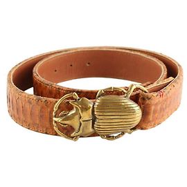 Claris Virot Brown belt Brown