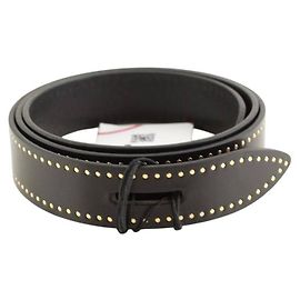 Isabel Marant Schwarzer Ledergürtel Schwarz