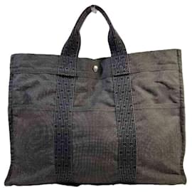 Hermès-Sac fourre-tout en toile GM Hermes Air Line-Marron