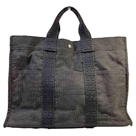 Hermès-Sac fourre-tout en toile GM Hermes Air Line-Marron