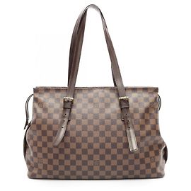 Sac à main Chelsea de Louis Vuitton Marron Damier ebène
