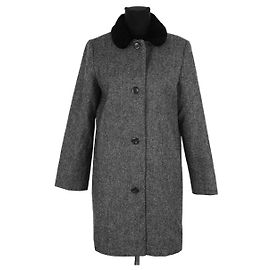 Apc Grau Wollmantel Grau