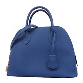 Hermès-Sac à main Hermes Bolide 1923-Bleu