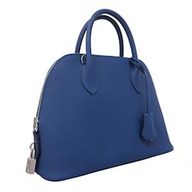 Hermès-Sac à main Hermes Bolide 1923-Bleu