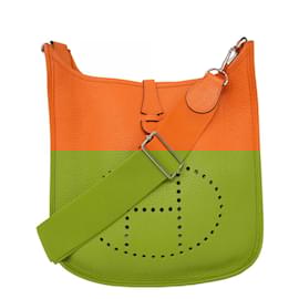 Hermès-Sac à épaule Hermes Evelyn PM en Feu-Rouge