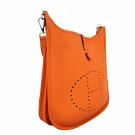 Hermès-Sac à épaule Hermes Evelyn PM en Feu-Rouge