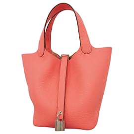 Hermès-Sac à main Hermes Picotin Lock PM-Rose