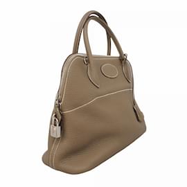 Hermès-Sac à main Hermes Bolide 31 en gris Etoupe-Taupe