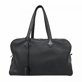 Hermès-Sac à main Hermes Victoria 35-Noir
